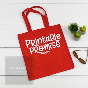Rand BE007 rote Tasche Tote Mockup Tasche, Tasche Mocku p, Leinwand Mock-Up, Hand Tote Mockup, Taschen Mockups, Einkaufstasche Mockups