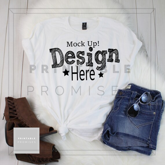 Anvil White Shirt Mock Up Anvil Mock Up Mock Up Shirt Flat Etsy