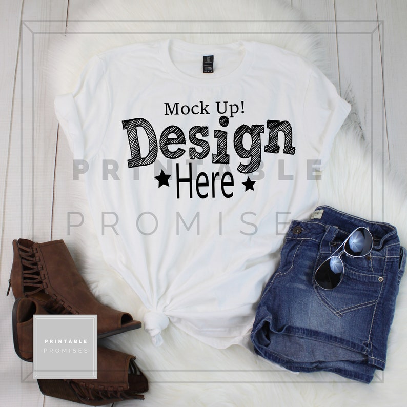 Anvil White Shirt Mock Up Anvil Mock Up Mock Up Shirt Flat Etsy