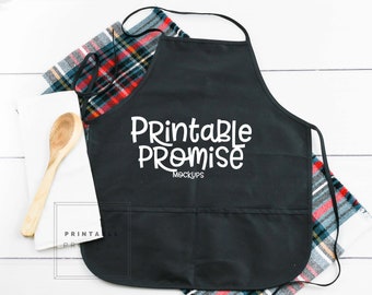 Weihnachten Schürze Mockup, Urlaub im Stil, Fotografie (Digitaler Download)