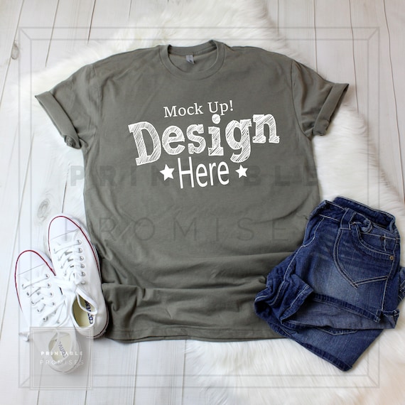 Download Next Level Warm Gray T Shirt Mockup Tshirt Mockup Mock Up Etsy
