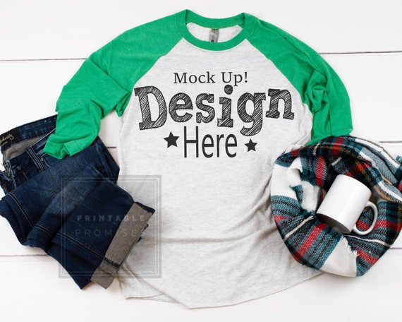 Download Christmas Mockup Raglan T Shirt Mockup Next Level 6051 Envy Etsy