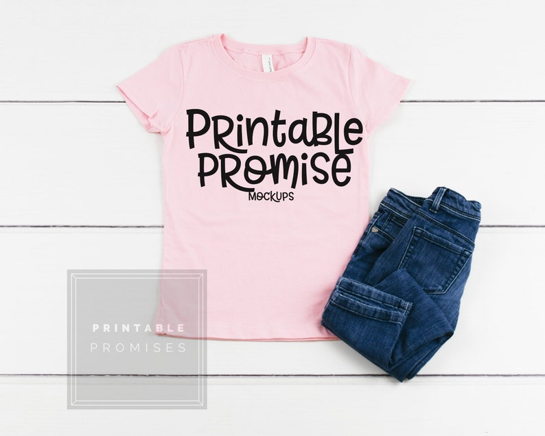 Download Next Level N3710 Light Pink Shirt Mock Up Flatlay Girls Pink | Etsy