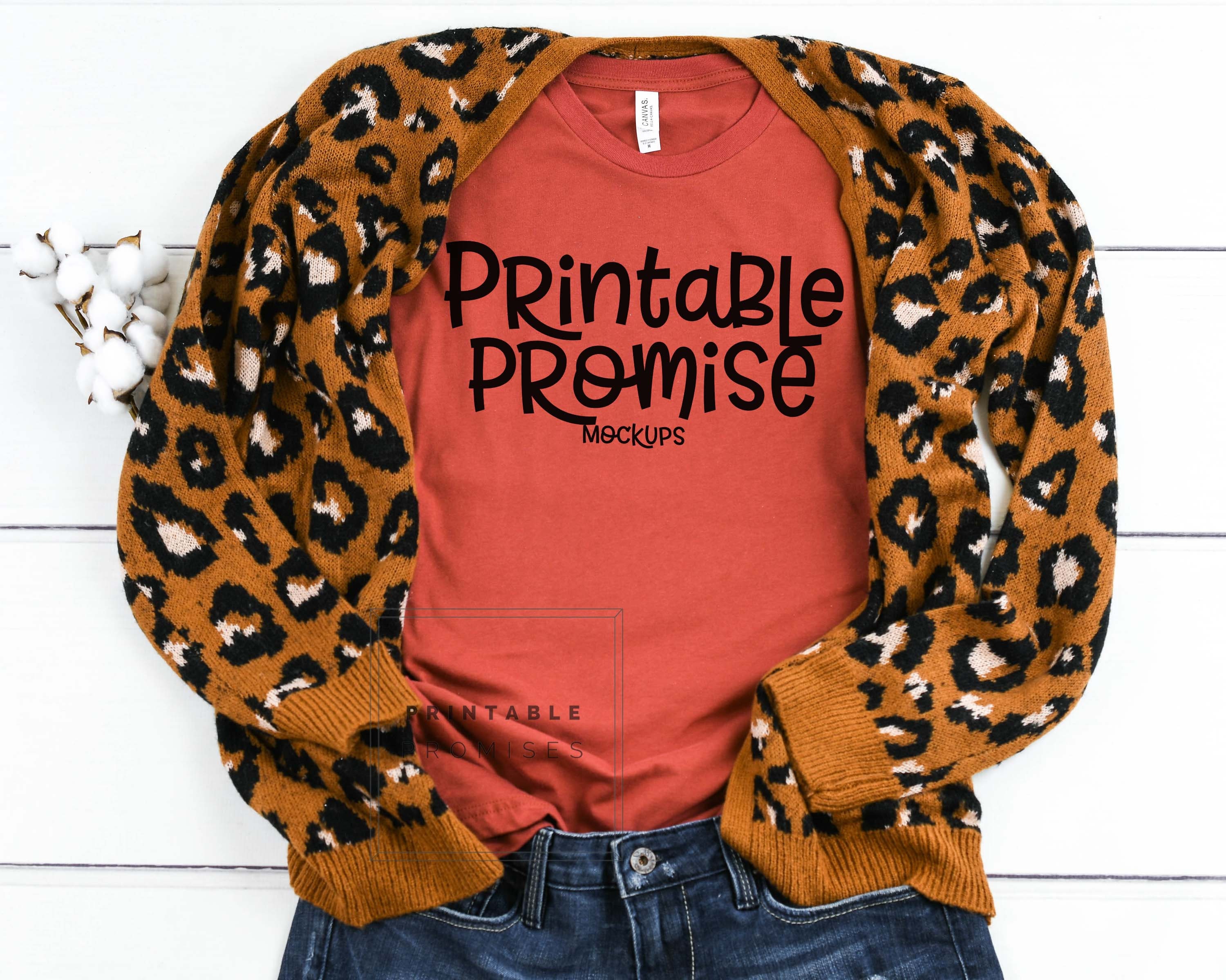 Bella Canvas 3001 Rust T Shirt Mock Up Shirt Instant Download Etsy