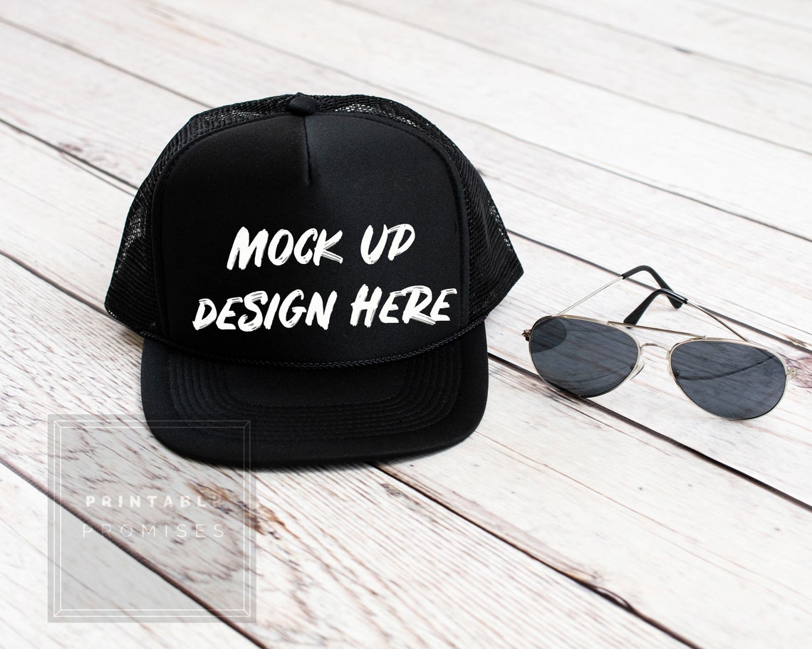 Trucker Hat Mockup Mock Up Baseball Hat Blank Hat Cap Etsy
