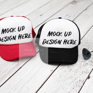 Trucker Hat Mock-up, Mock Up Baseball Hat, Blank White Hat Cap Mockup, JPG Digital Download, Mens Hat Mockup, Black Trucker Hat Photo,