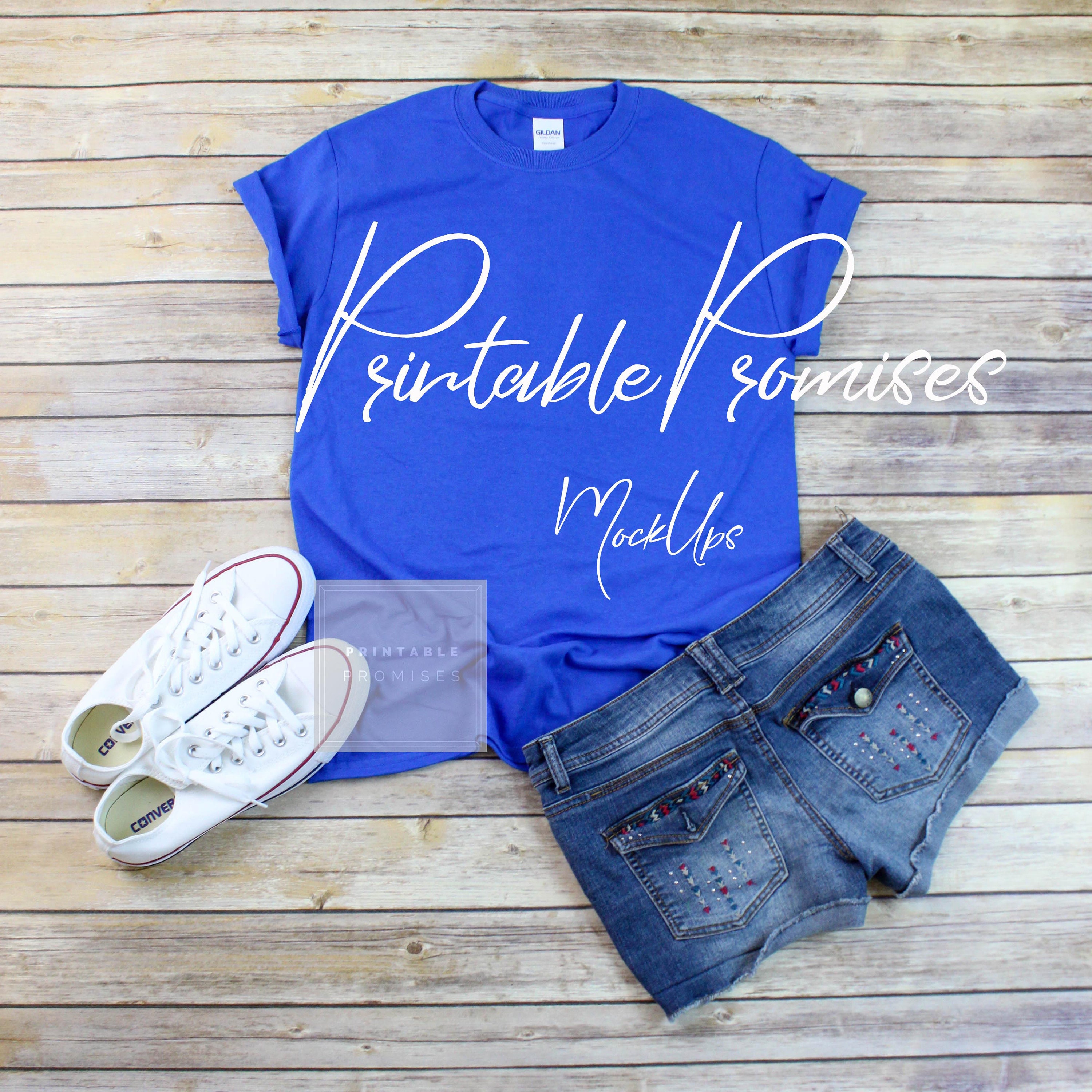 Download Gildan 500 Unisex Royal Blue T Shirt Mockup Gildan Mock up ...