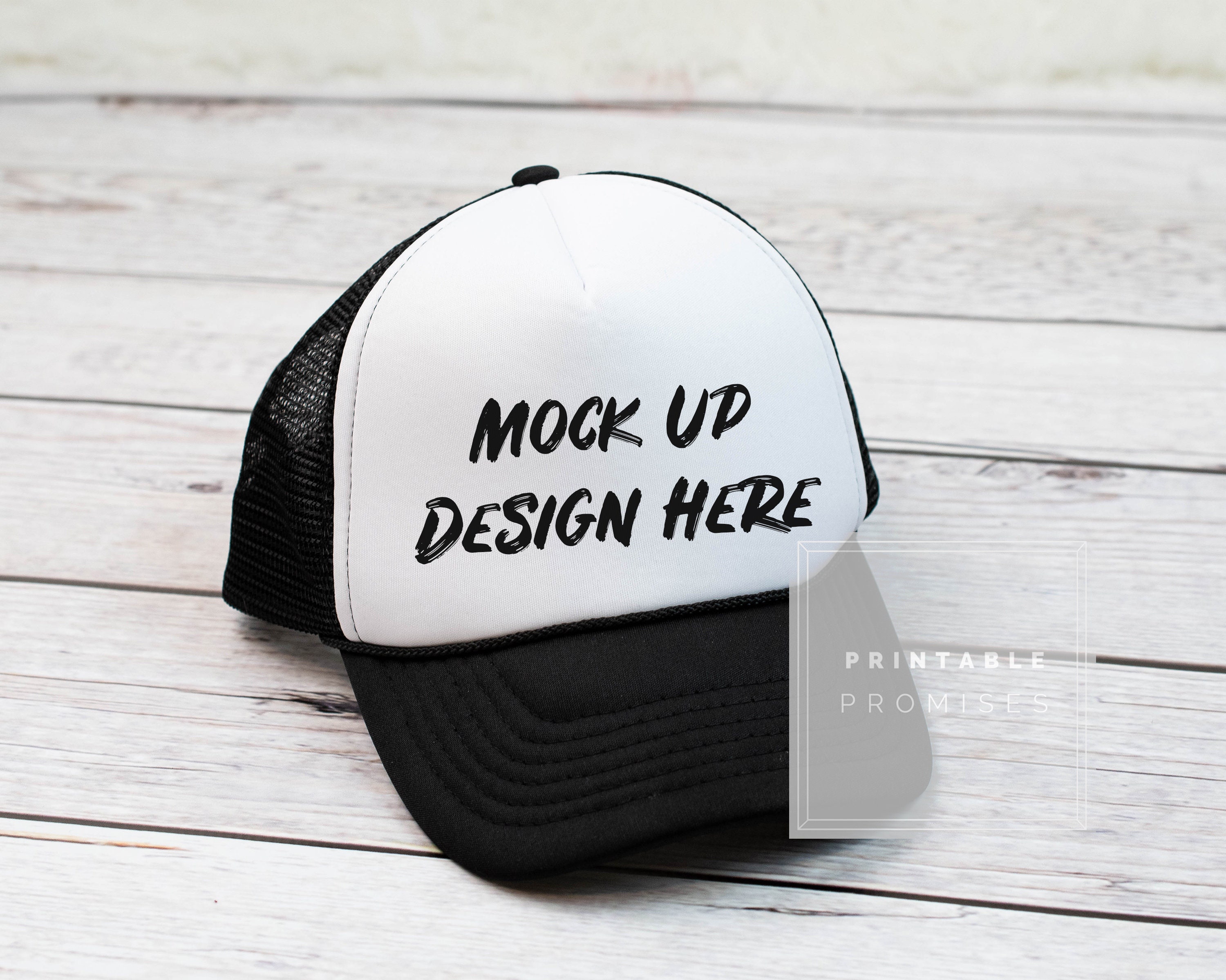 Download Hat Mock-up Trucker Hat Mock Up Baseball Hat Blank Cap | Etsy