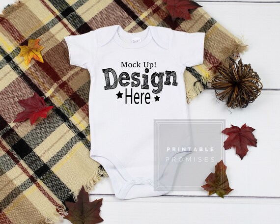 White Baby Bodysuit Mockup Baby Mockup Styled Shirt Mockup Etsy