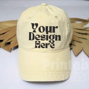 Cream Hat Mockup| Hat Mockup| Baseball Hat Mockup| Cap Mockups