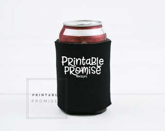 Schwarze Dose Cozi Mockup | Hochzeit, Brautjungfer Dosenhülle (Instant Download)