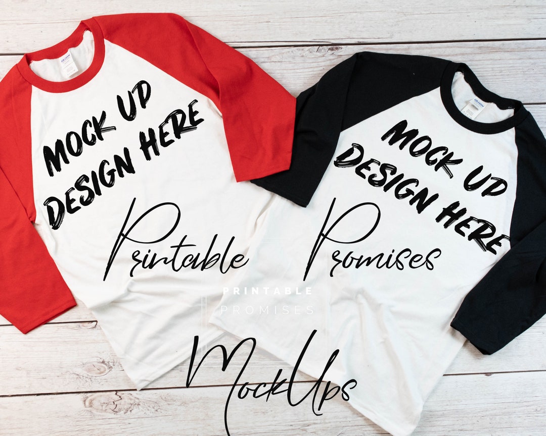 Raglan Shirt Mock Ups Matching Family Blank Raglan Shirt Etsy