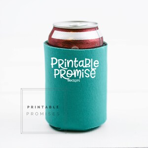 Orange Can Cooler Mock Up Can Mock UP Wedding Mockup Bridesmaid Can Cover Flat Lay Display Blank Can Holder Mockup Can Drink Sleeve