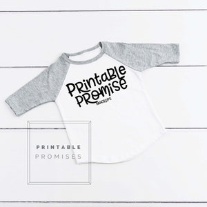 Baby Toddler  Raglan Mockup Baby Clothing Kids Mock up  Kids Shirt Mockup Blank Shirt Mockup, Raglan Shirt Flatlay