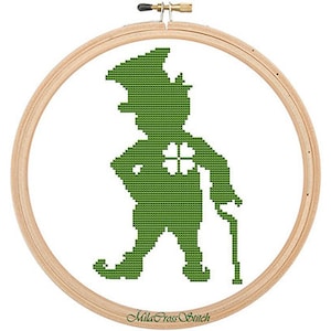 St Patrick's Day Kreuzstich Anleitung – Irishman – Kleeblatt – PDF