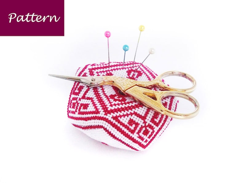 Pincushion Counted Cross Stitch Pattern DIY Biscornu One Etsy