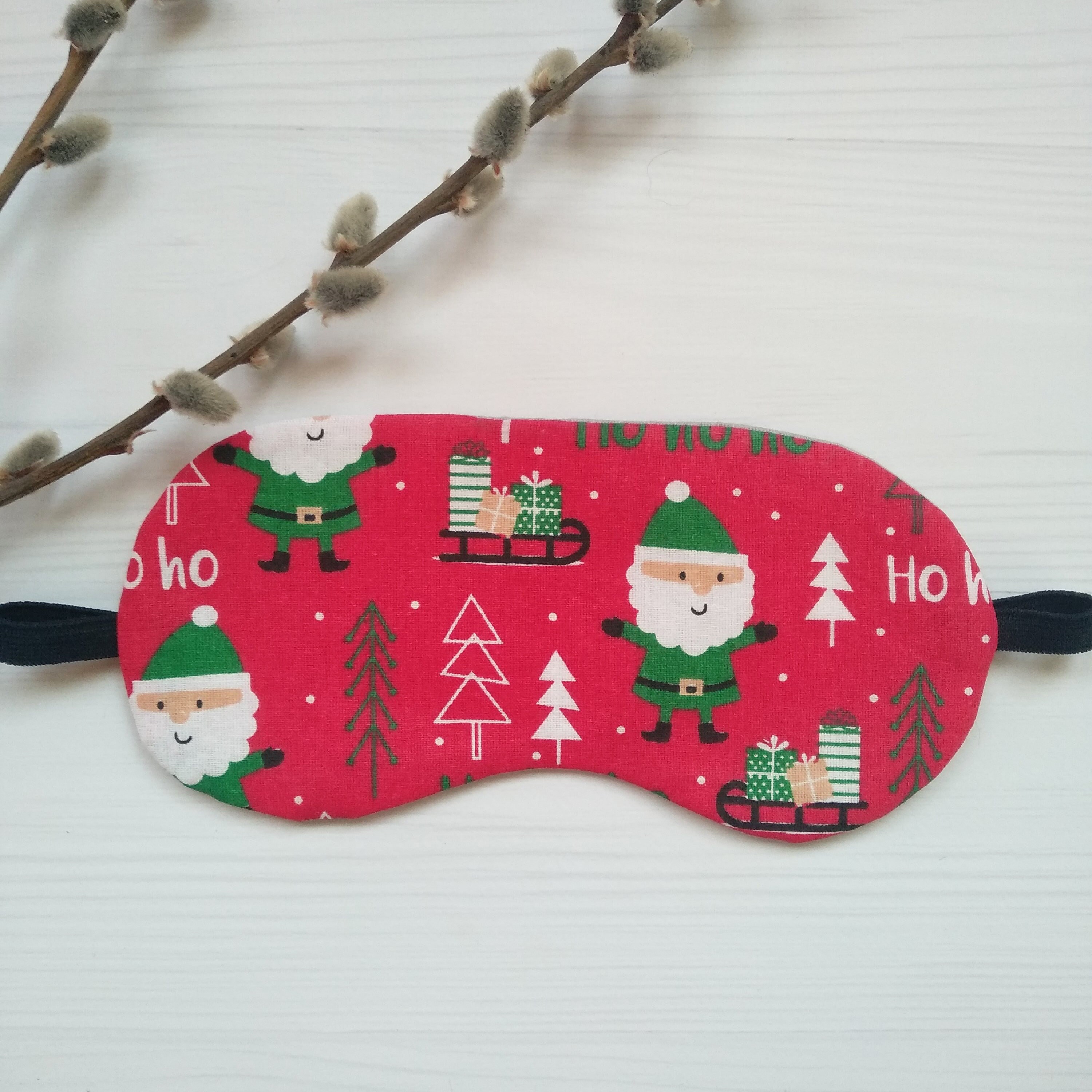 Christmas sleep mask 100 cotton Xmas accessories fabric Etsy