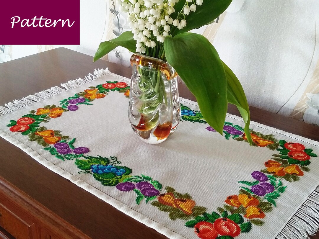 Cukol Kit Punto Croce Prestampato Fiore, Ricami Disegni Punto Croce Kit da Ricamare Quadri per Bambini Principianti Fiori, Set Kit Ricamo Punto Croce Schemi Completo Stampato Stampati Prestampati