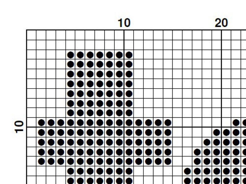 Pode incluir: Padr&atilde;o de ponto cruz preto e branco com um design em forma de cora&ccedil;&atilde;o. O padr&atilde;o &eacute; composto por pequenos quadrados pretos sobre um fundo branco.