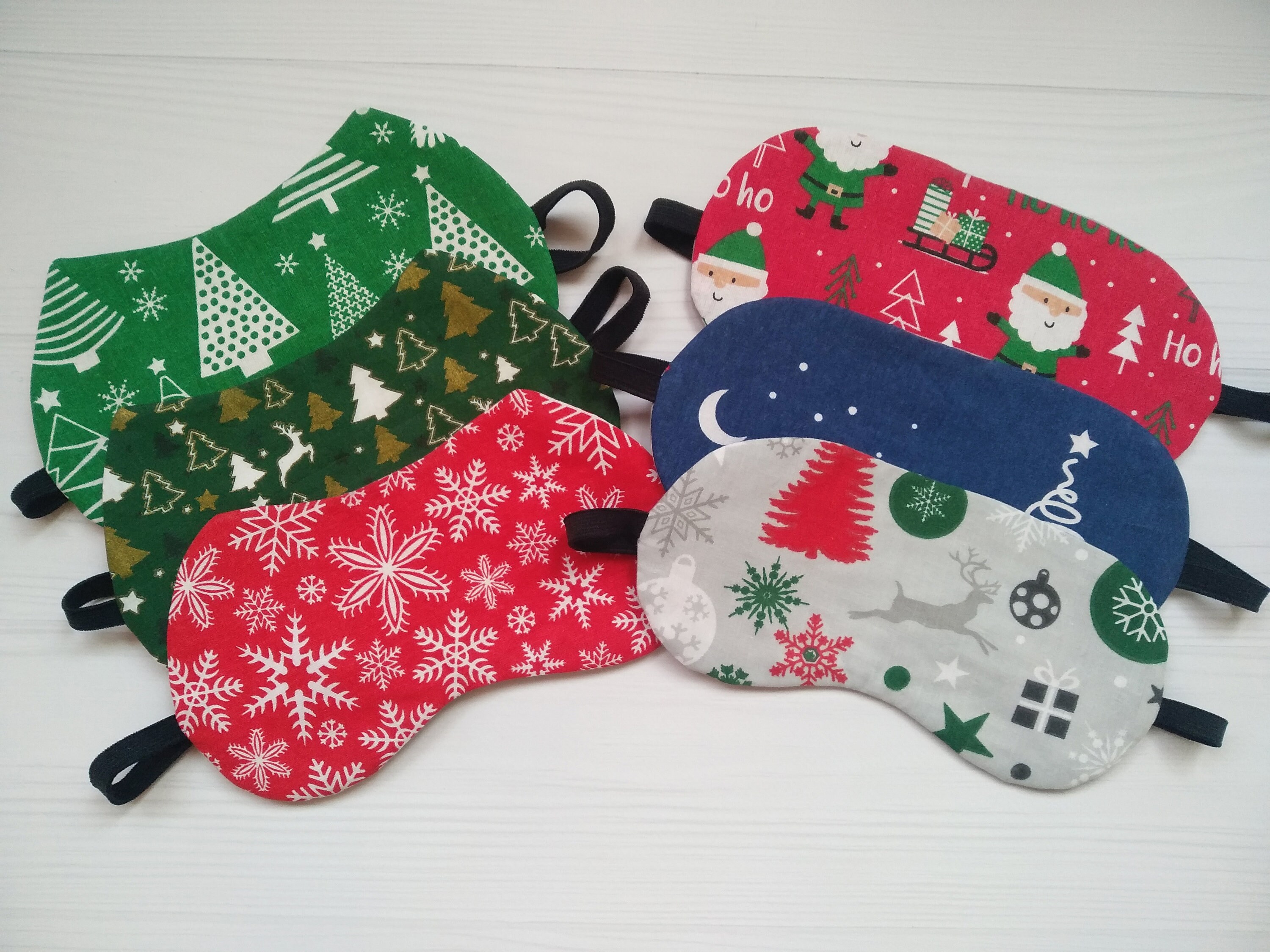 Christmas sleep mask 100 cotton Xmas accessories fabric Etsy