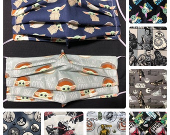 Star Wars Face mask for Adults, Teens and Kids.