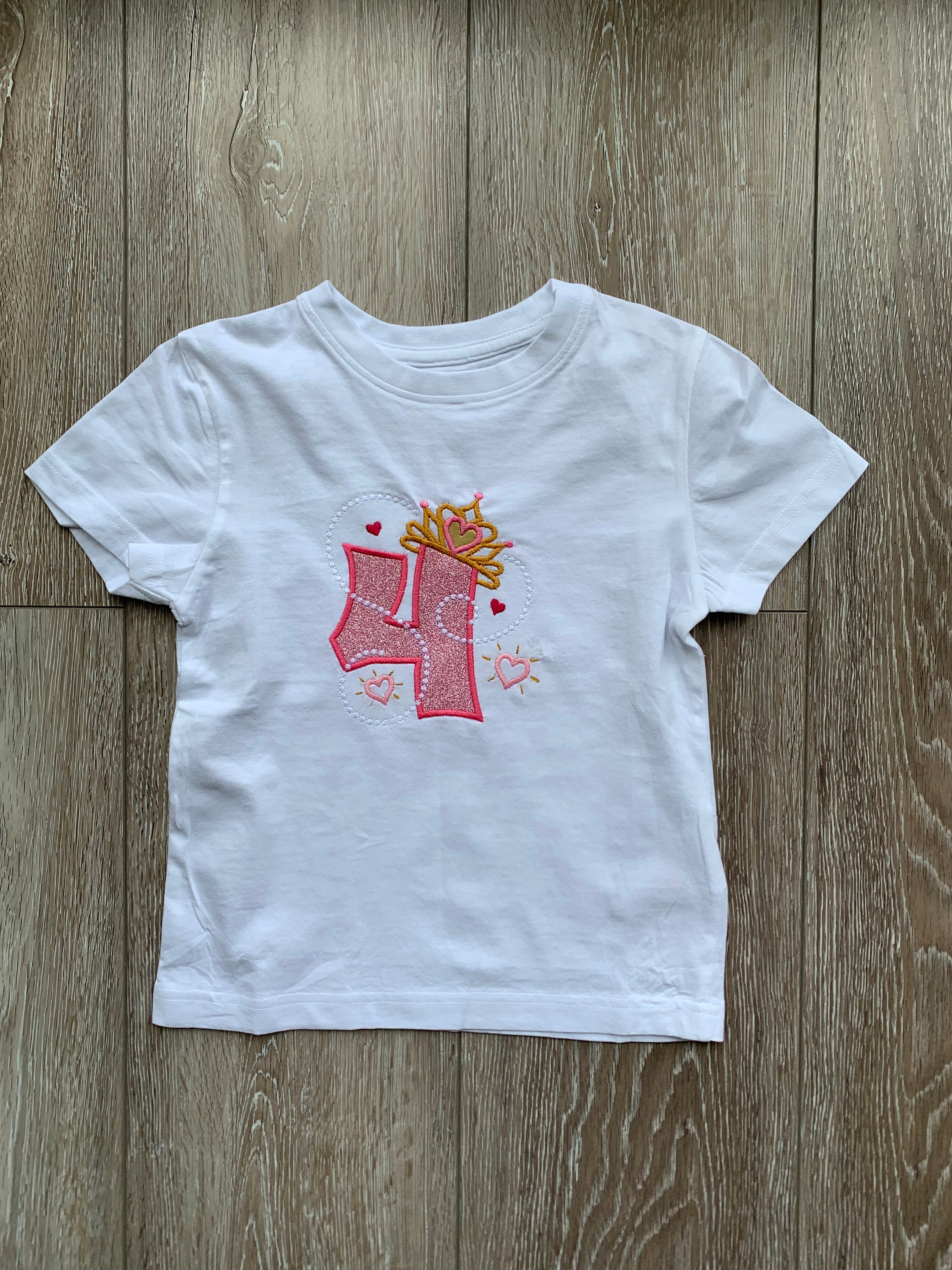 4 Fourth Birthday T-shirt - Etsy UK