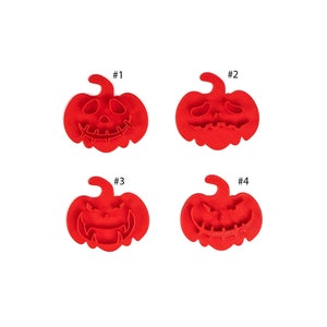 Jack O Lantern Halloween Pumpkin Face Fondant Embossing Stamps Perfect for Halloween Cakepops and Treats image 3