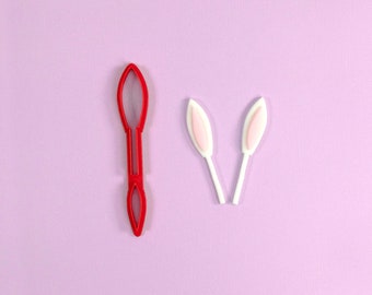 Bunny Ears Fondant Cutter for Cake Pops and Cupcakes