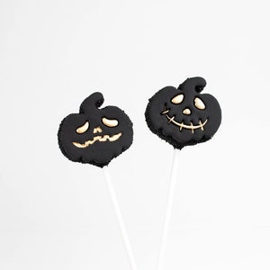 Jack O Lantern Halloween Pumpkin Face Fondant Embossing Stamps Perfect for Halloween Cakepops and Treats image 2