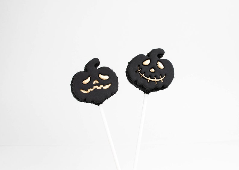 Jack O Lantern Halloween Pumpkin Face Fondant Embossing Stamps Perfect for Halloween Cakepops and Treats image 2