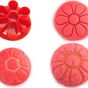 3.5 ” Daisy Flower Bread Stamp / Daisy Flower Concha Stamp / Concha Cutter / Kaiser Roll Stamp