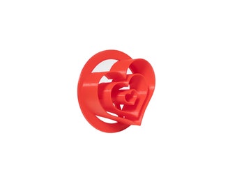 3.5" Heart Pattern Bread Stamp, Concha Cutter