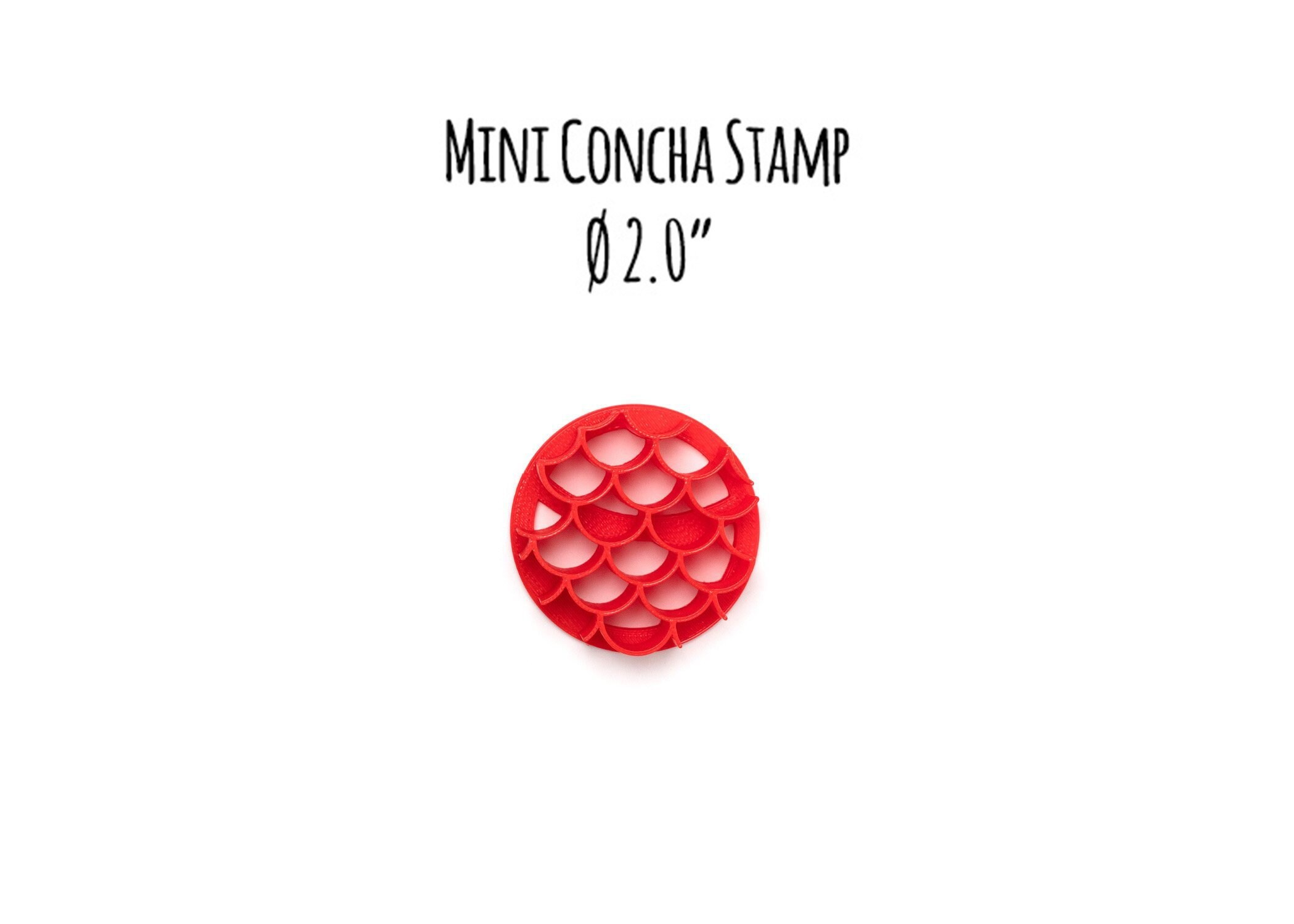 3.5 Large Concha Bread Stamp With Fish Scale Pattern / Mermaid Concha  Cutter / Mermaid Birthday Party Pastry 