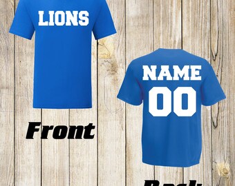 personalized lions jersey