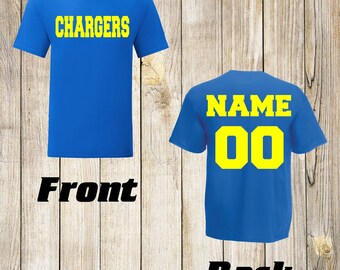 san diego chargers personalized jersey