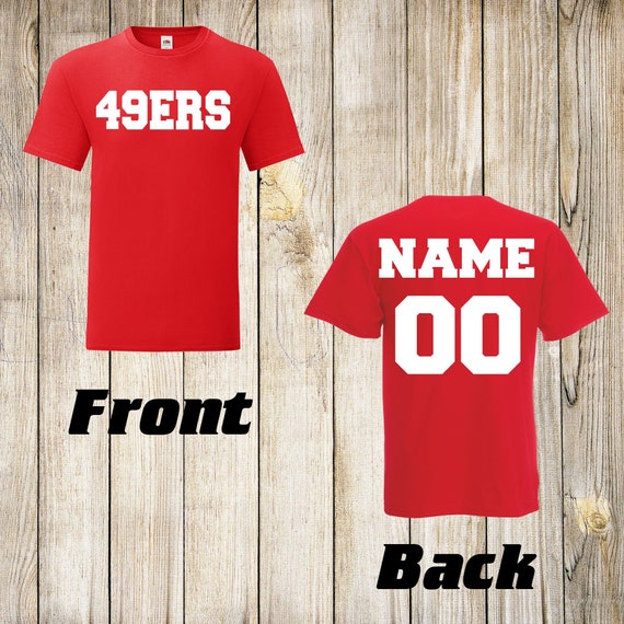 49ERS Personalized Shirt NFL Custom Shirt Football Jersey Etsy 49ers-personalized-shirt-nfl-custom-shirt-football-jersey-etsy