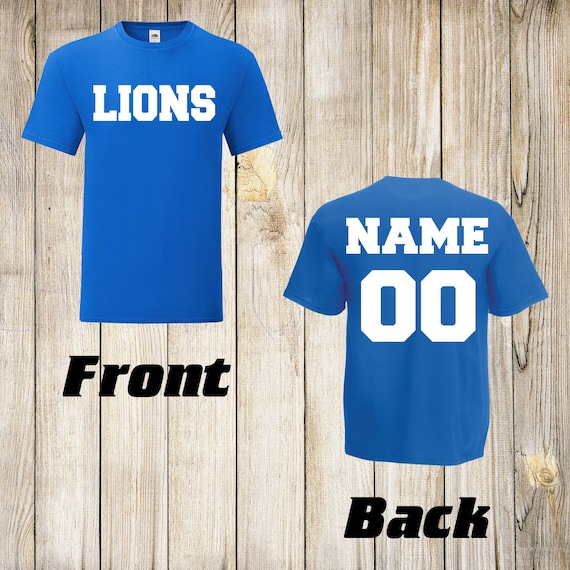 personalized lions jersey
