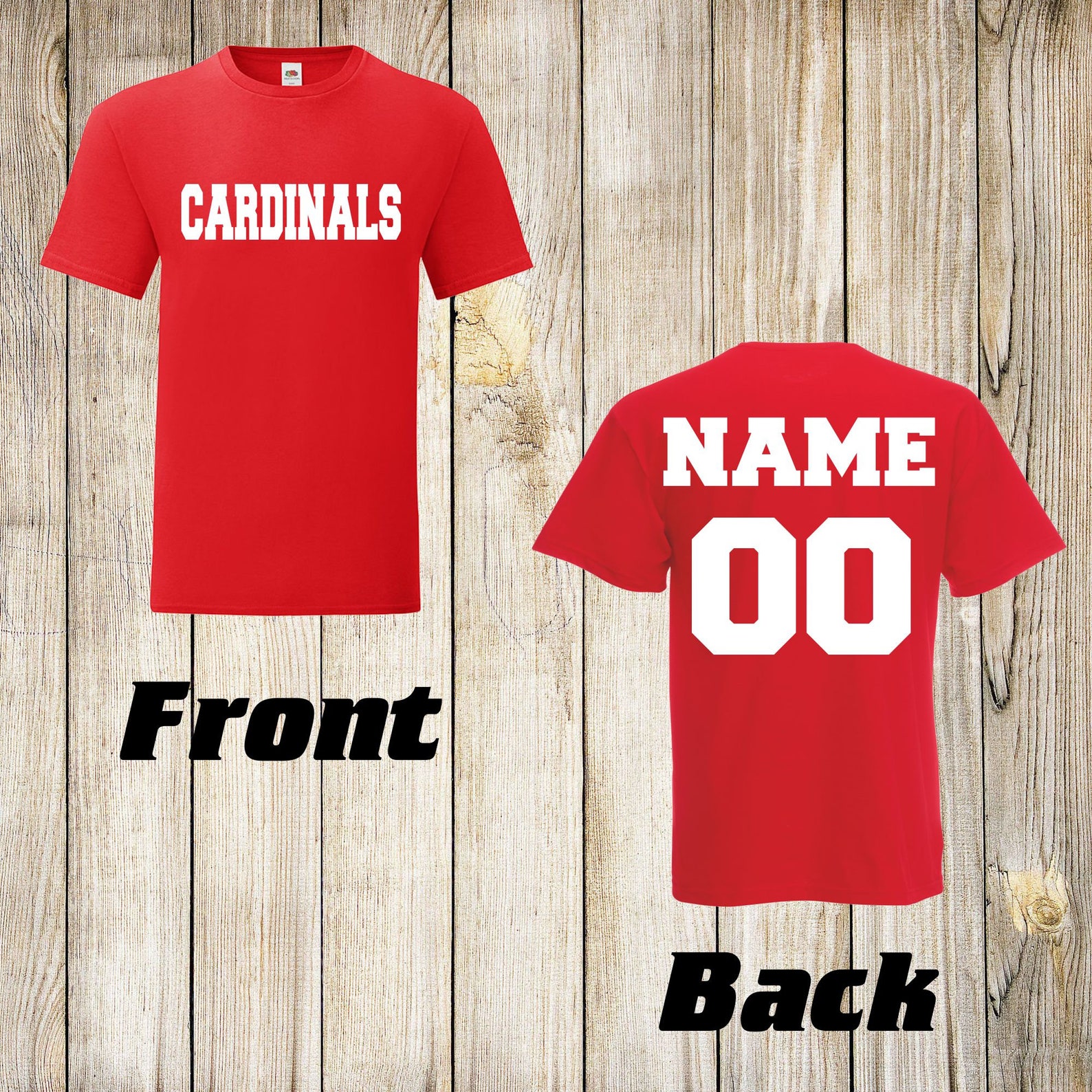 CARDINALS Personalized Shirt NFL custom shirt Football Etsy