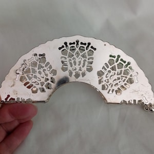 Vintage Mayell Pierced Silver Plated EPNS Decorative Letter Rack