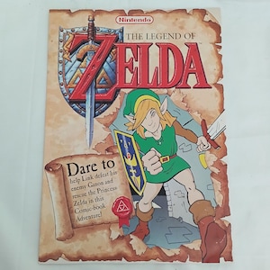 Legend of Zelda Link To The Past Link’s Awakening Nintendo promo comic 1994 rare