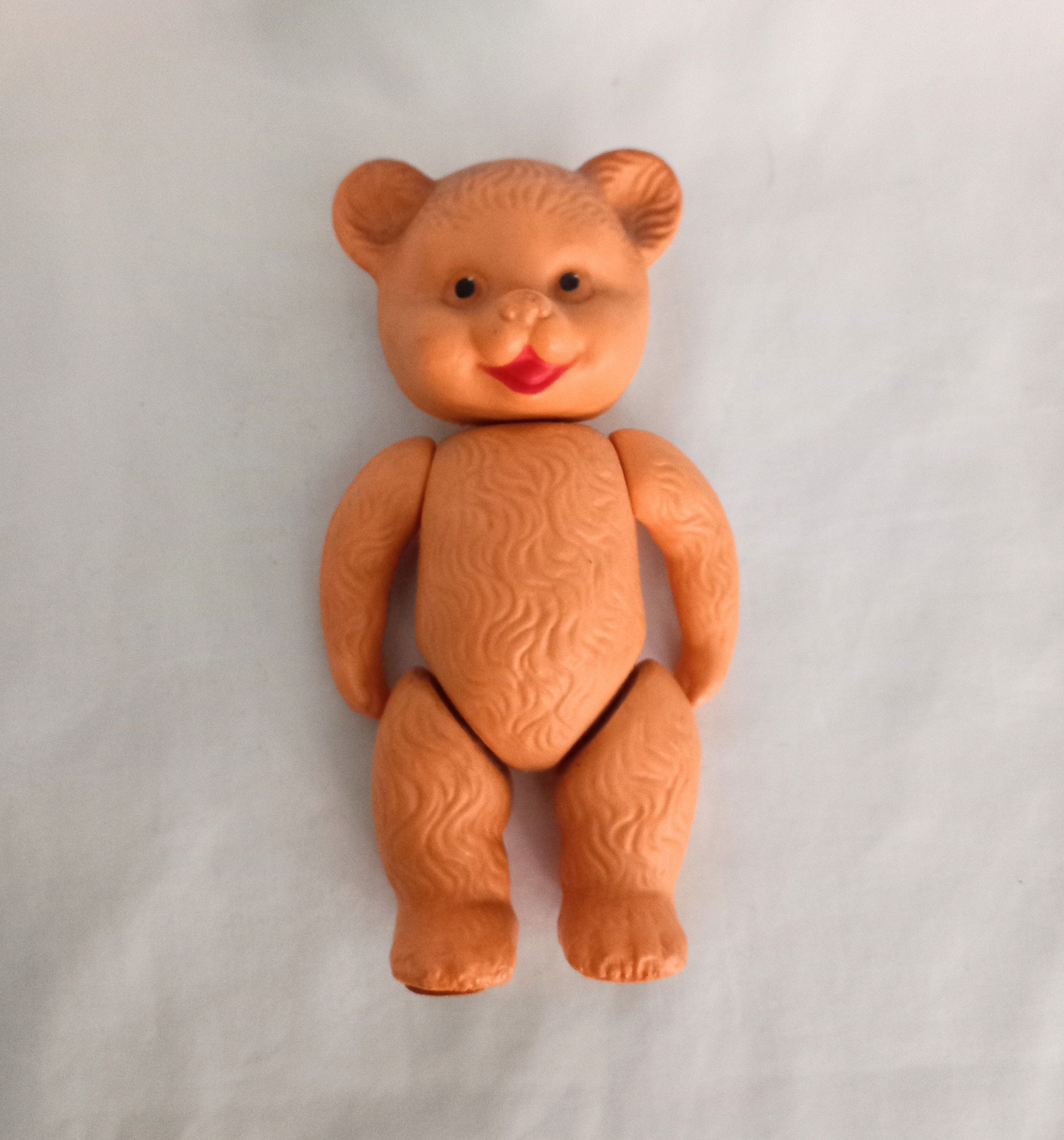Vintage 1950s 60s Rosebud Moulded Plastic Bear Toy 6