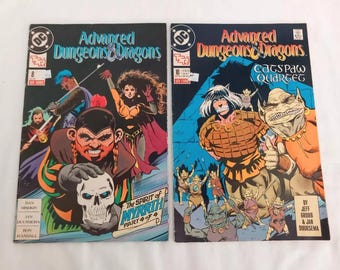 DC Comics Advanced Dungeons & Dragons #8 and 10 1989