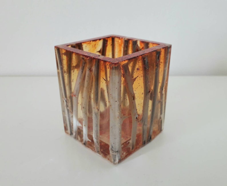 Hand Made Epoxy Resin Small Succulent Pot Vase Inlaid With Etsy