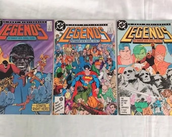 Legends #1 2 & 3 DC Comics 1986 first issue