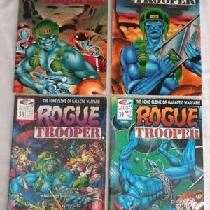 Lot de bandes dessinées Rogue Trooper QC #29 34 38 39