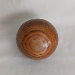 Large Brown polished Onyx stone crystal ball sphere 7cm