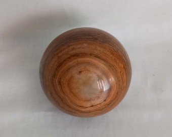 Large Brown polished Onyx stone crystal ball sphere 7cm
