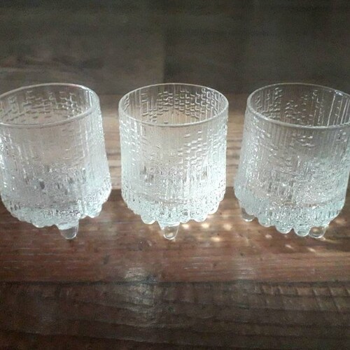Vintage Iittala Ultima Thule Set of 6 Cordial Shot Glasses Etsy