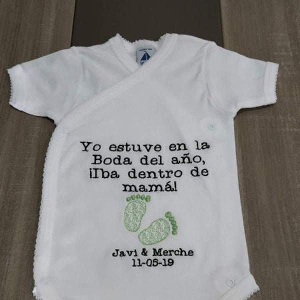 Baby body, personalized baby body, body with phrase, body with drawing, embroidered body, baby gift,baby wedding gift,wedding gift,baby gift
