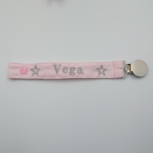 fabric pacifier with name, personalized pacifier, embroidered pacifier, pacifier with name, pacifier holder, pacifier holder, fabric pacifier